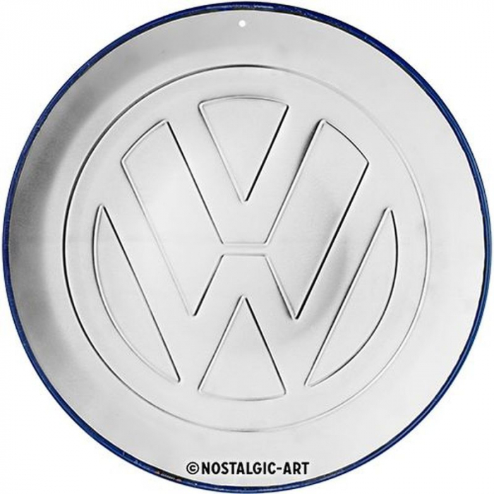 Blechschild VW rund 3